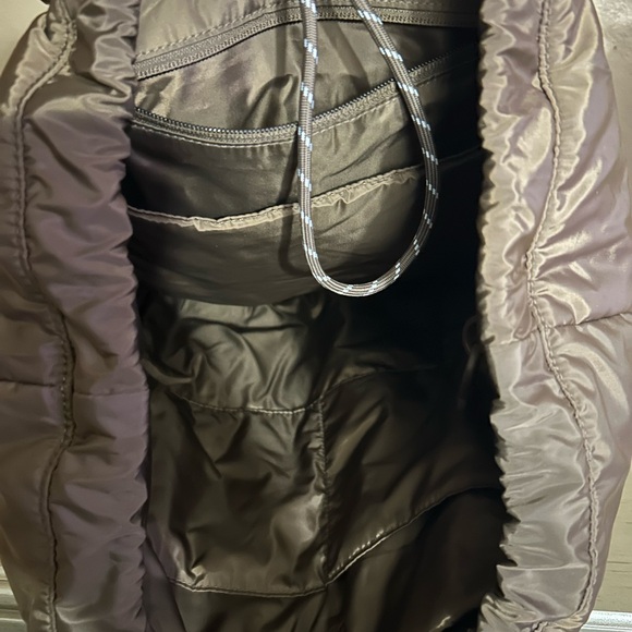 Dagne Dover Kal Puff Drawstring Tote in Brown NWOT - Picture 5 of 5